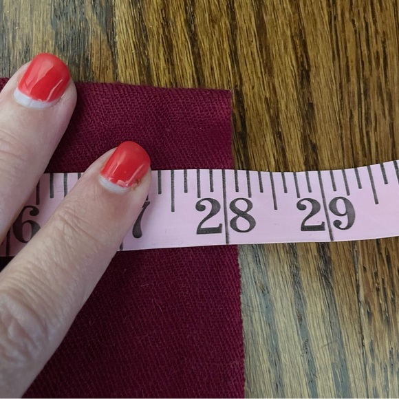 Ellen Tracy Maroon Pom Pom Cashmere and Silk Scarf - Picture 5 of 6